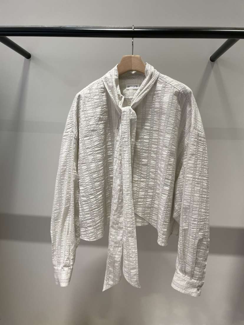 ORMORE韓國直郵女裝新品熱賣人氣休閑推薦職業襯衫蕾絲衫ORMORE襯衫/蕾絲衫