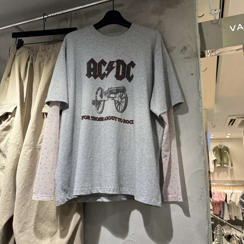 VANTA韓國東大門直郵女士新款26春夏熱賣休閑長袖T恤假兩件VANTA長袖T恤