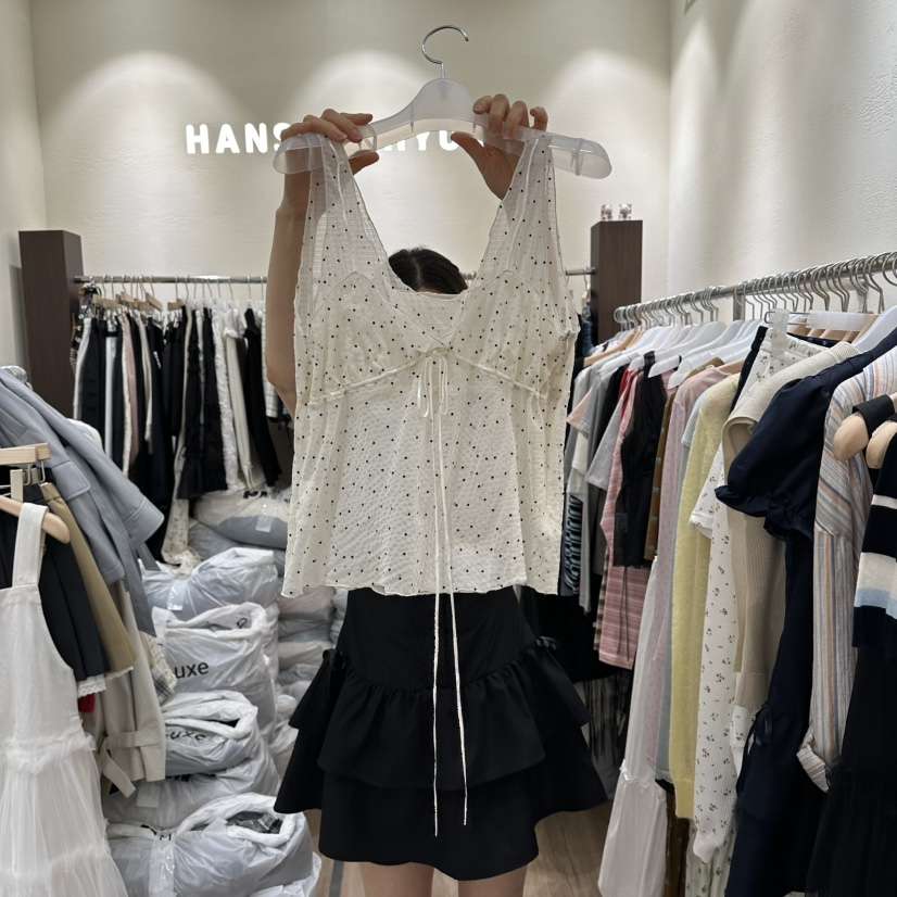 HANSUNGHYUN韓國東大門直郵女裝新款休閑推薦職業吊帶背心HANSUNGHYUN吊帶/背心