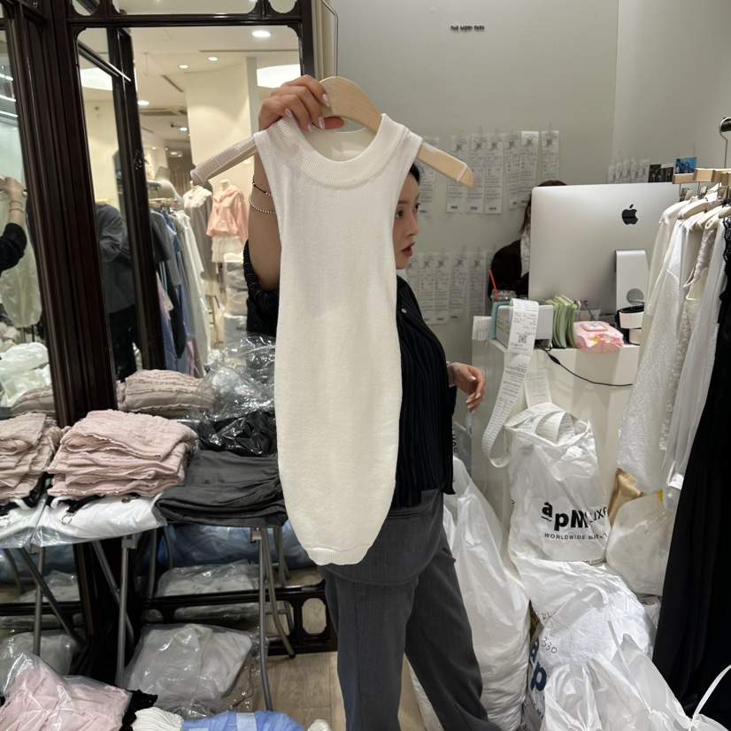 THEMORYPARK韓國東大門直郵女裝新品時尚人氣休閑吊帶背心THE MORY PARK吊帶/背心