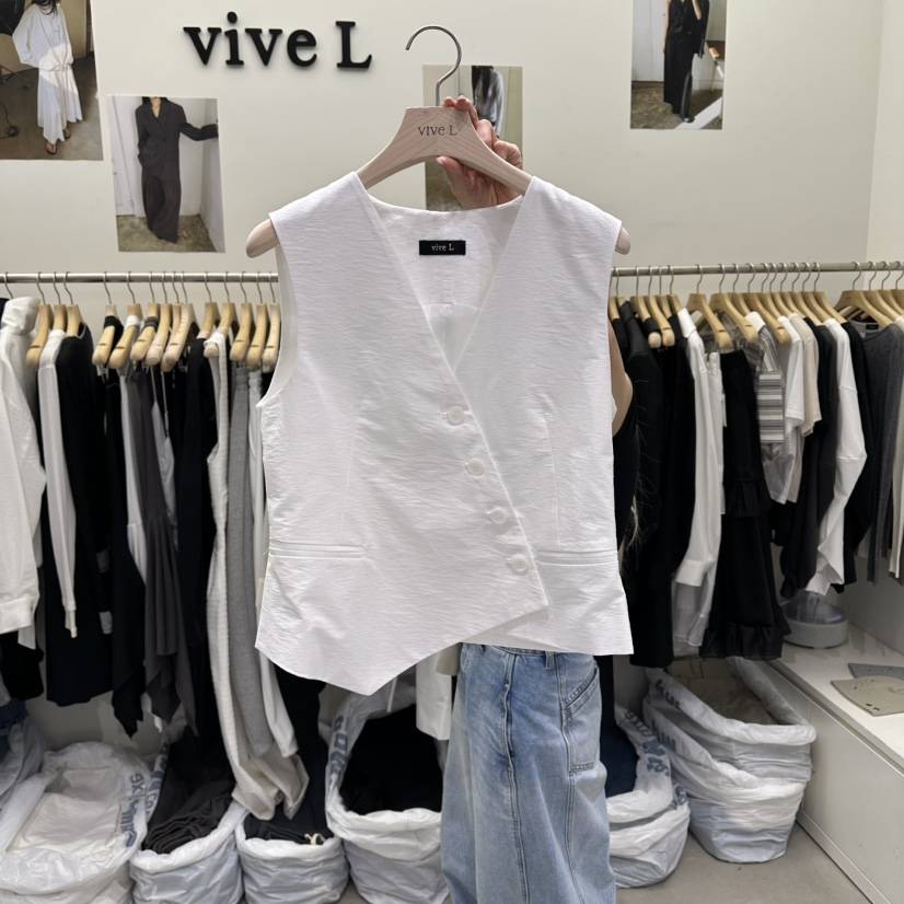 VIVEL韓國直郵實拍女裝新品時尚26春夏人氣熱賣推薦休閑馬甲VIVEL馬甲