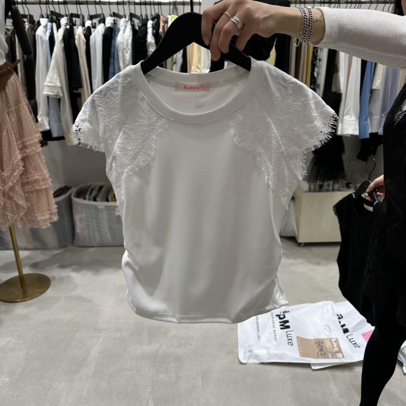 BUBBLE/LOTTIMO韓國直郵女裝新款26春夏推薦職業休閑T恤BUBBLE/LOTTIMOT恤
