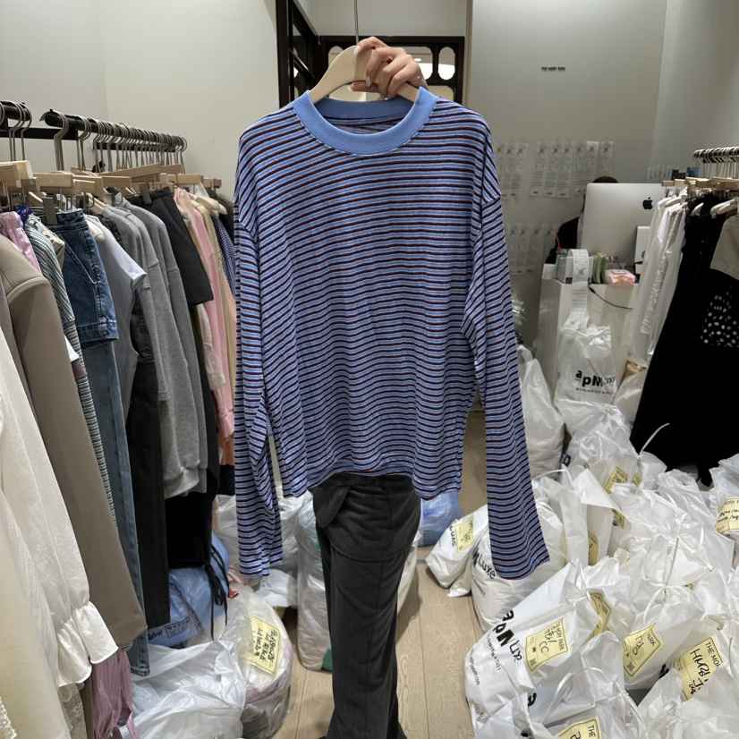 THEMORYPARK韓國代購女士新品人氣時尚推薦職業熱賣長袖T恤THE MORY PARK長袖T恤