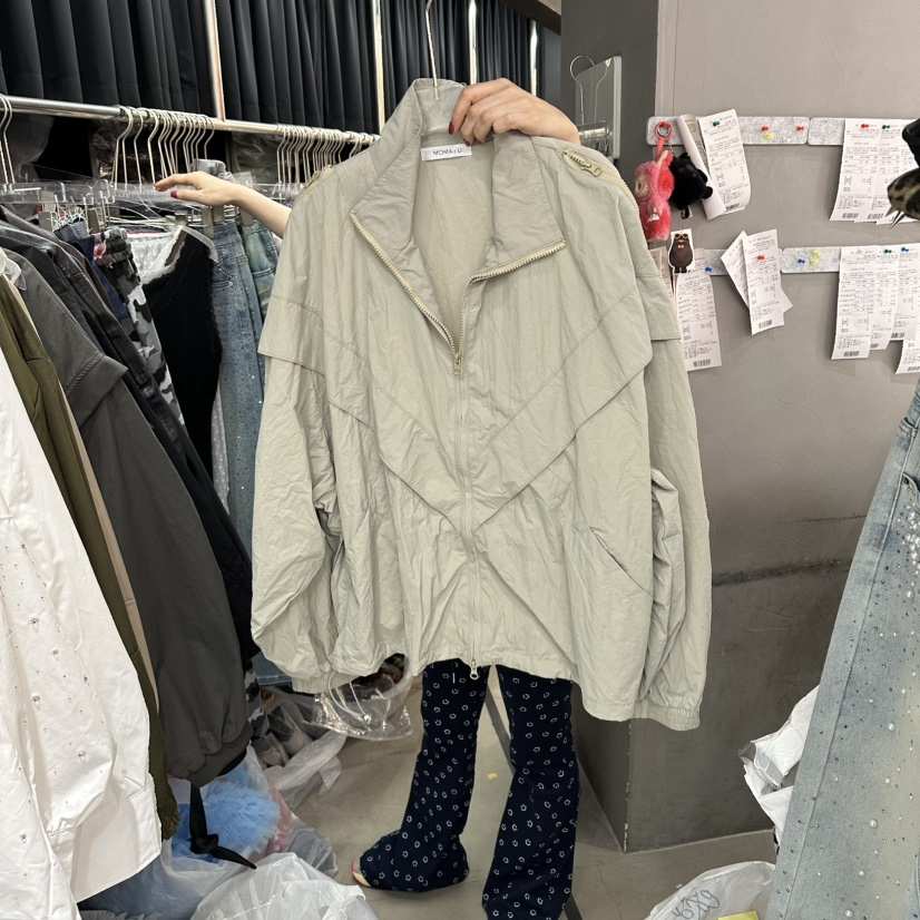 MOMAZU韓國直郵實拍女裝新品休閑推薦熱賣職業26春夏夾克拉鏈MOMAZU夾克