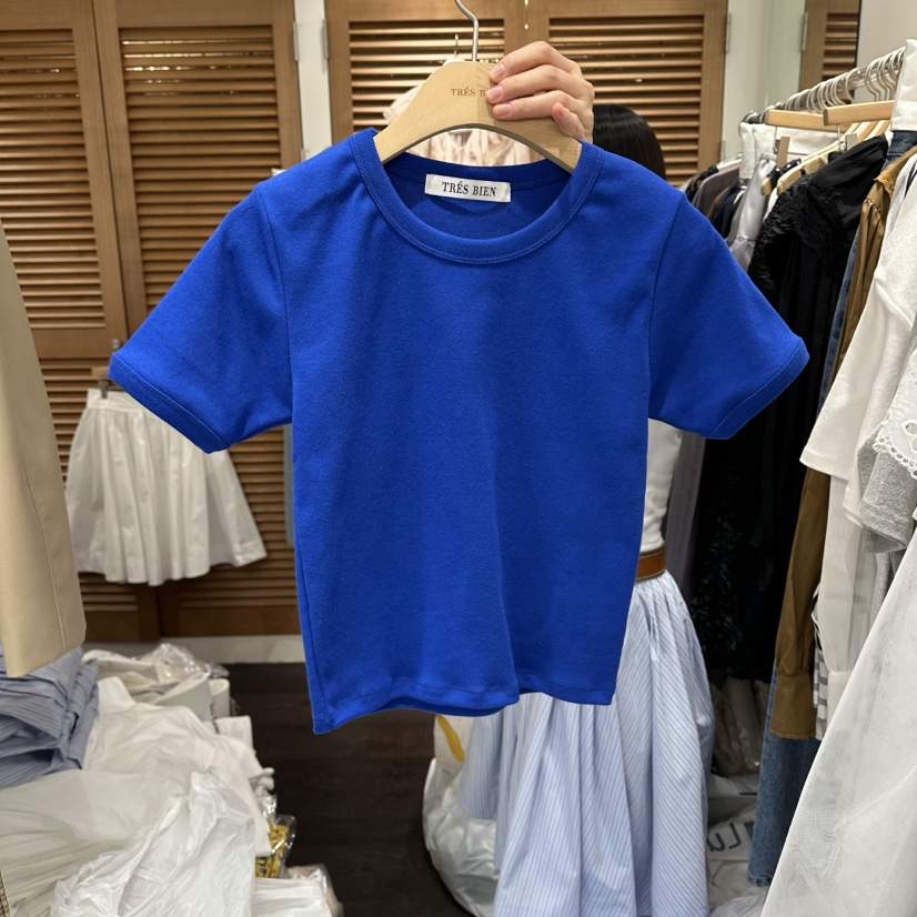 TRES BIEN韓國東大門代購女士新品時尚26春夏熱賣T恤棉質TRES BIENT恤