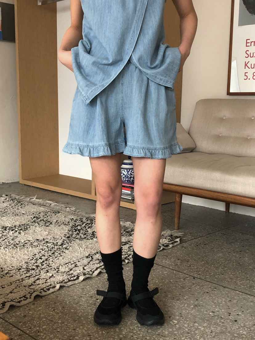 ONDO-P韓國代購女士新品熱賣推薦休閑時尚人氣短褲荷葉邊ONDO-P短褲