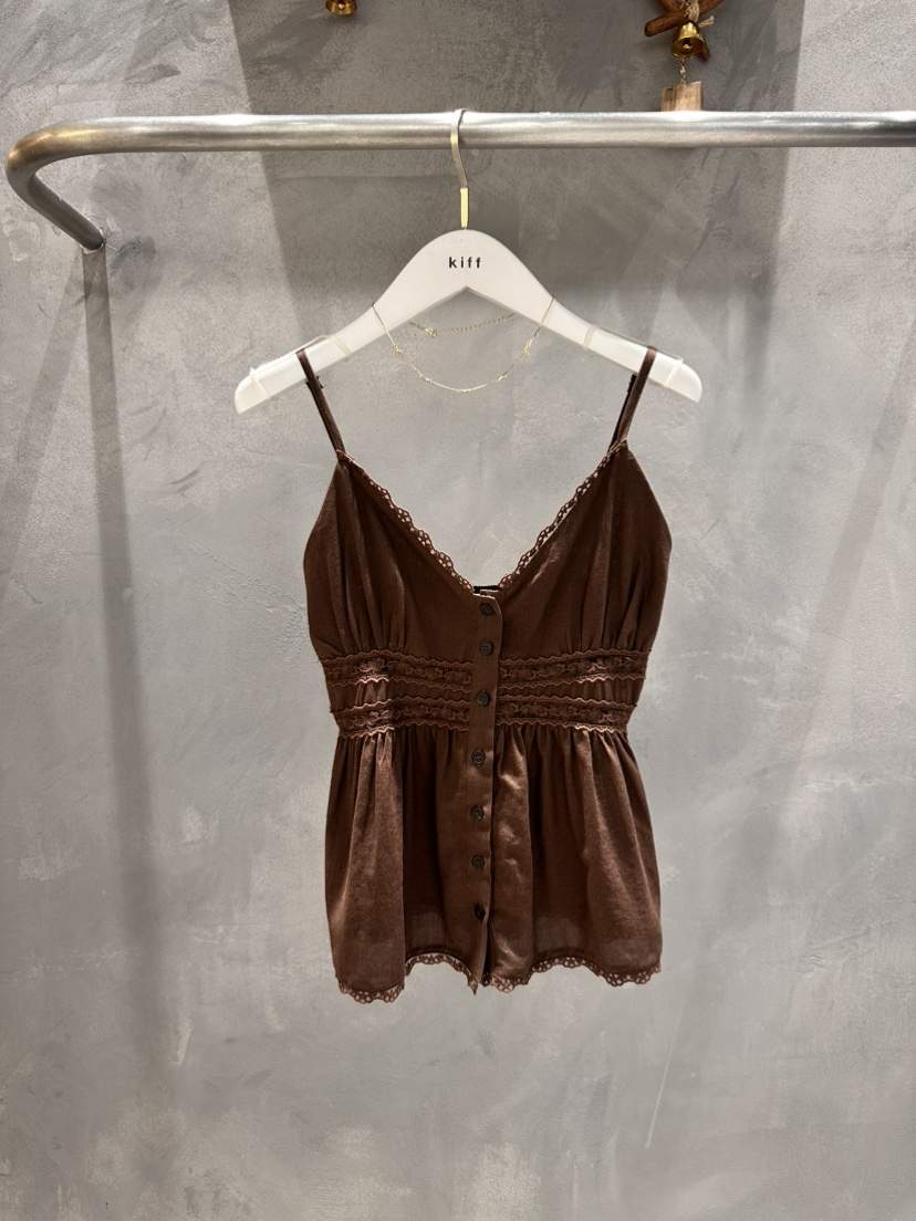 KIFF東大門直郵女裝新品人氣休閑真品職業26春夏吊帶背心蕾絲KIFF吊帶/背心