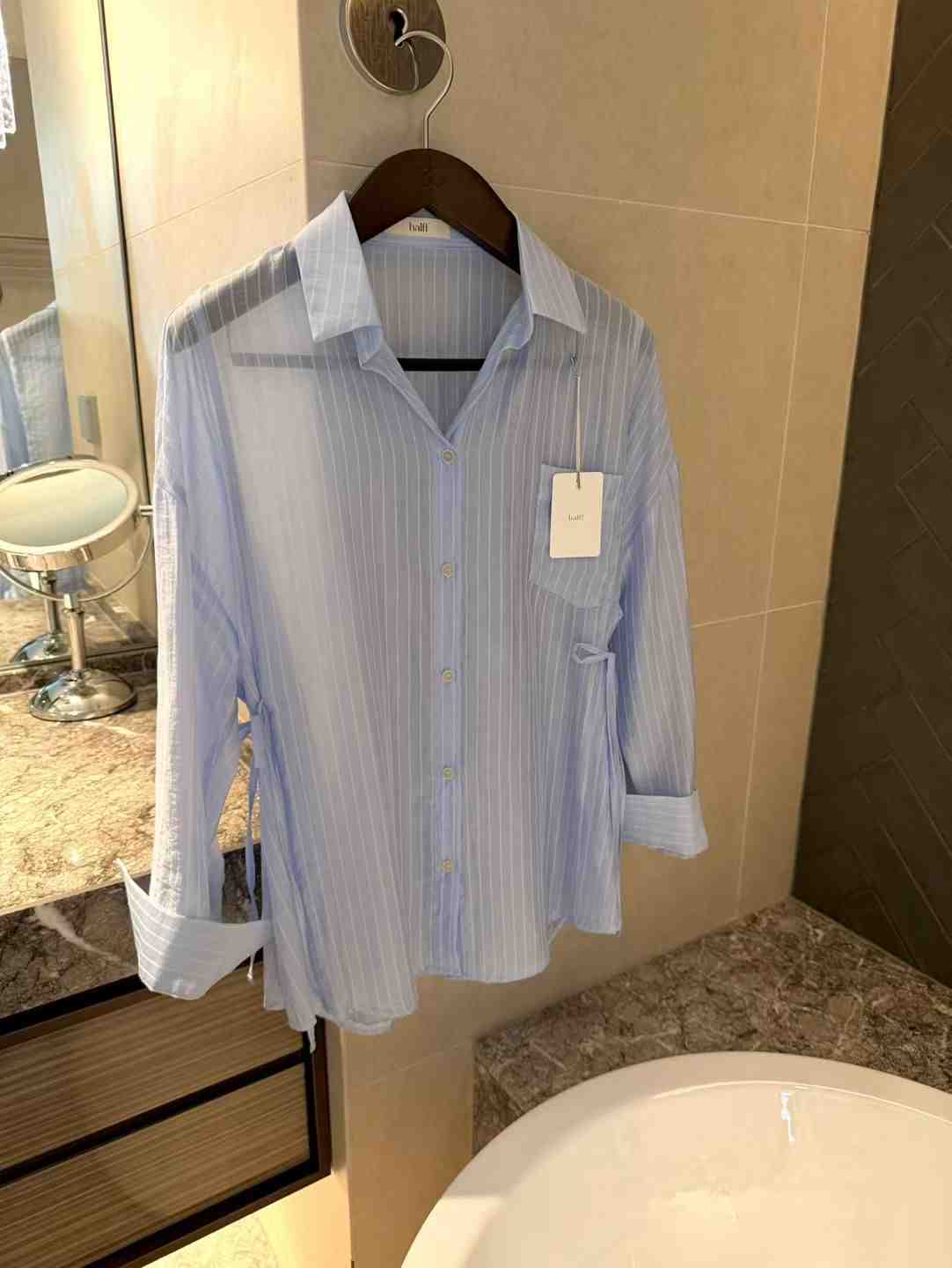 HALFF韓國直郵女士新品熱賣時尚人氣職業襯衫蕾絲衫不含配飾HALFF-2件起襯衫/蕾絲衫