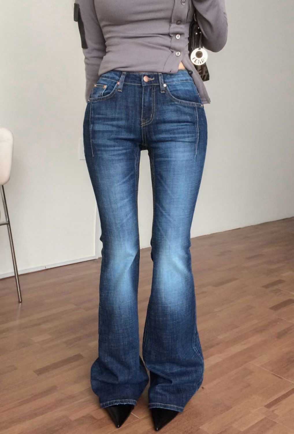 JJIM東大門直郵女裝新品時尚熱賣人氣真品休閑職業牛仔褲JJIM牛仔褲