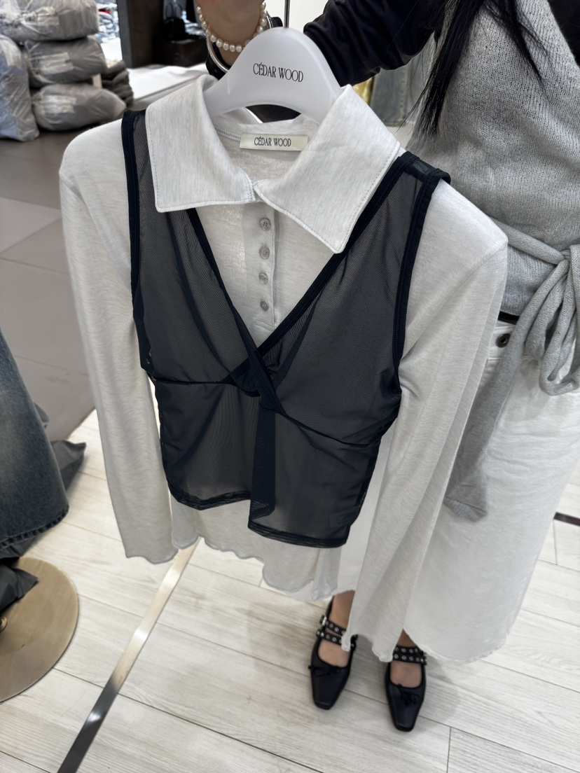CEDARWOOD東大門實拍女士新品26春夏真品吊帶背心不含內搭CEDAR WOOD吊帶/背心