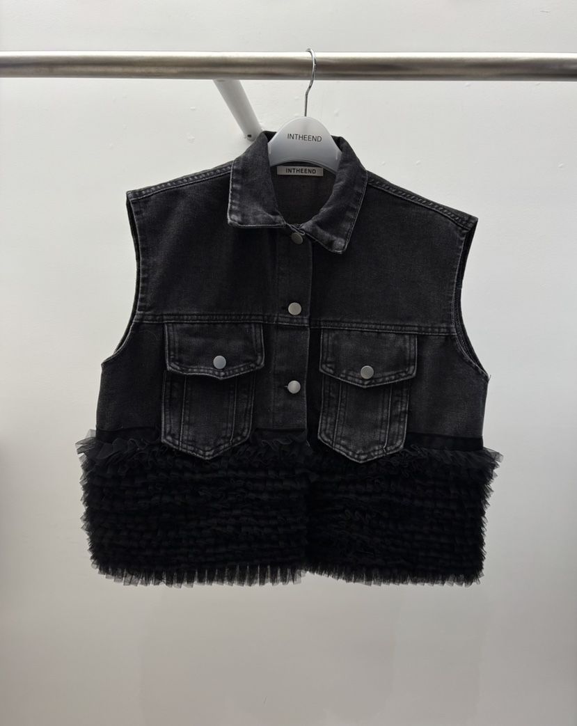 INTHEEND東大門代購女裝新款推薦時尚職業人氣熱賣馬甲蕾絲INTHEEND馬甲