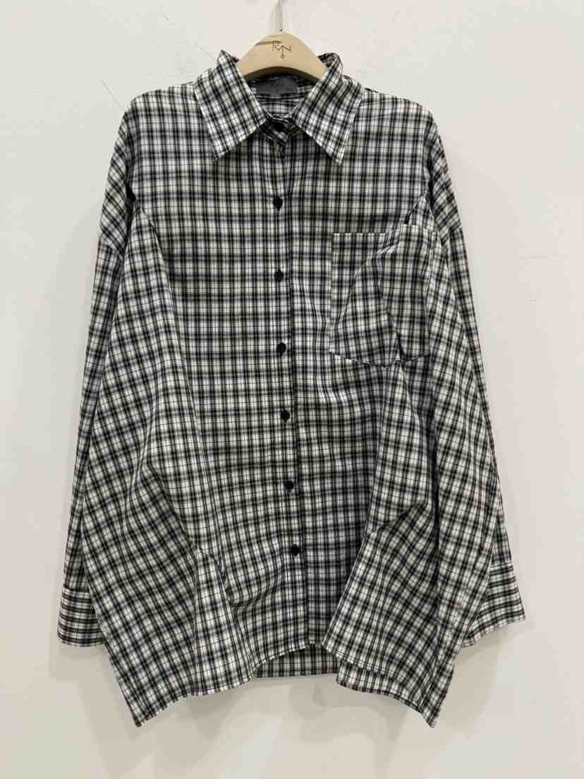 REIZ東大門實拍女士新品真品職業人氣襯衫蕾絲衫格子褶裥REIZ襯衫/蕾絲衫