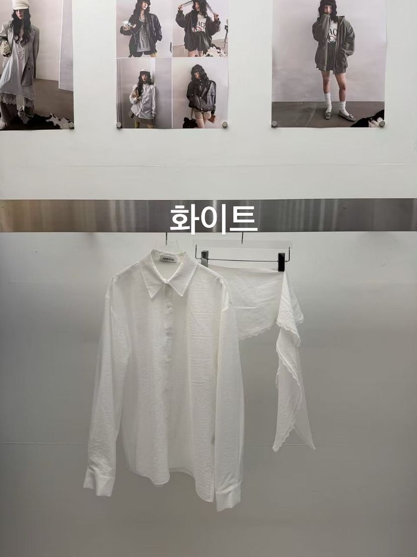 AMOOD東大門直郵女裝新款時尚26春夏真品休閑套裝套裝圍巾AMOOD套裝