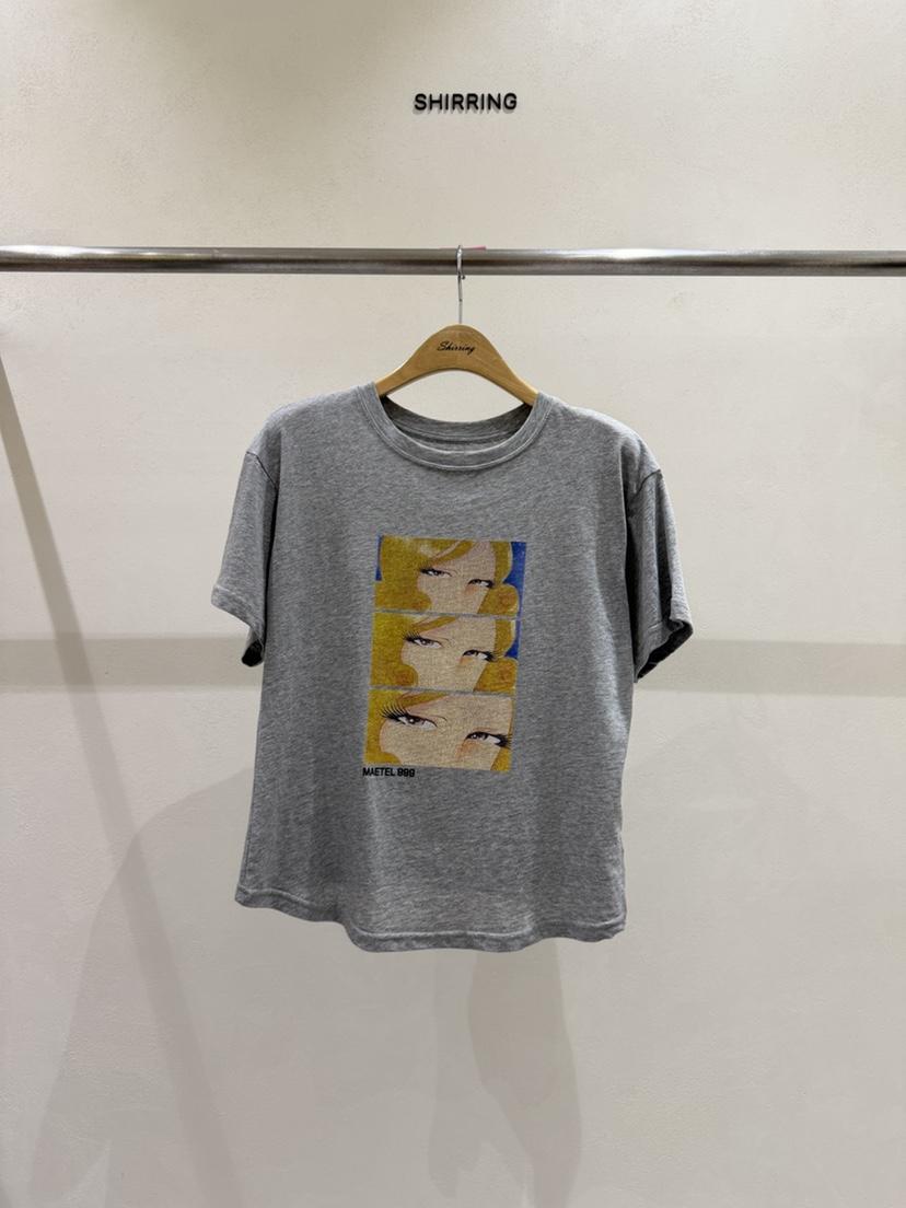 SHIRRING韓國直郵女士新品時尚真品人氣26春夏休閑推薦T恤SHIRRINGT恤