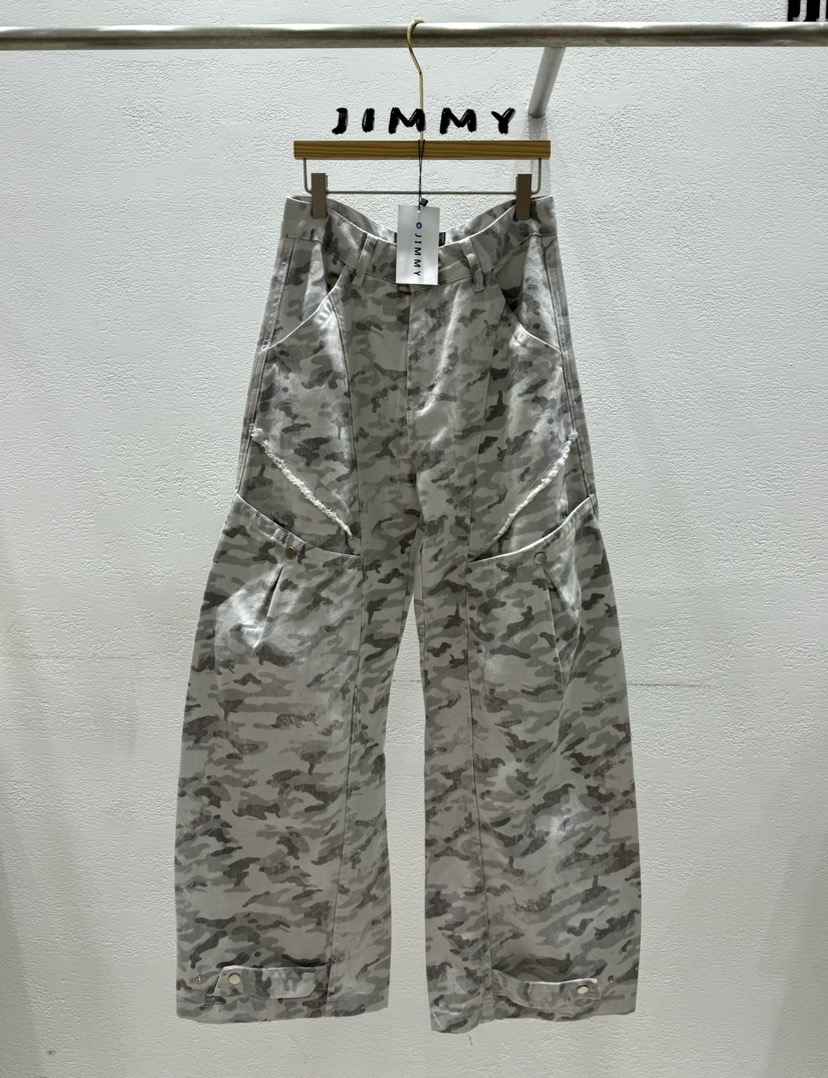 JIMMY韓國代購女士新款時尚休閑26春夏職業推薦休閑褲迷彩JIMMY/REMAKE休閑褲