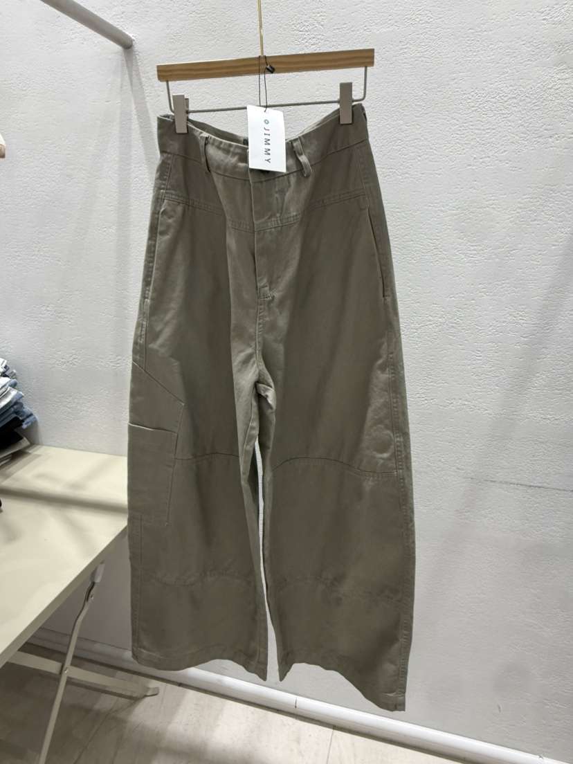 JIMMY東大門實拍女裝新款時尚推薦職業休閑休閑褲口袋棉質JIMMY/REMAKE休閑褲