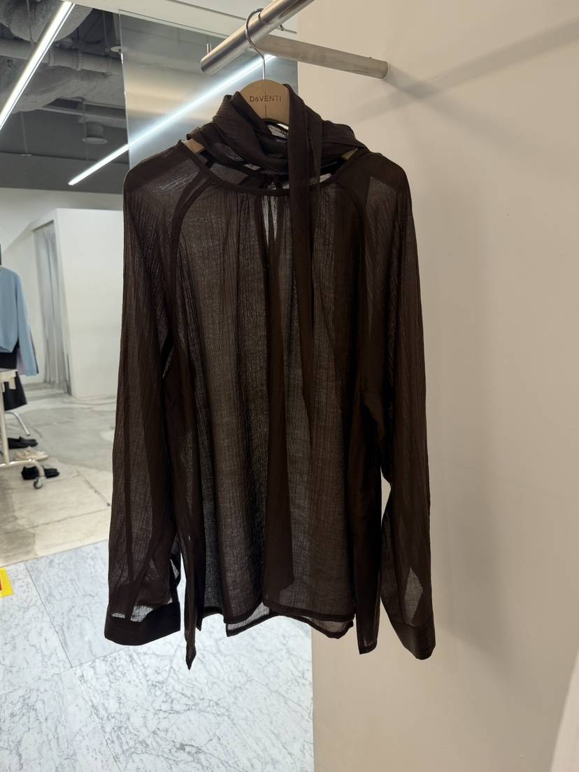 DE VENTI韓國直郵女裝新款推薦時尚襯衫蕾絲衫不含絲巾圍巾DE VENTI襯衫/蕾絲衫