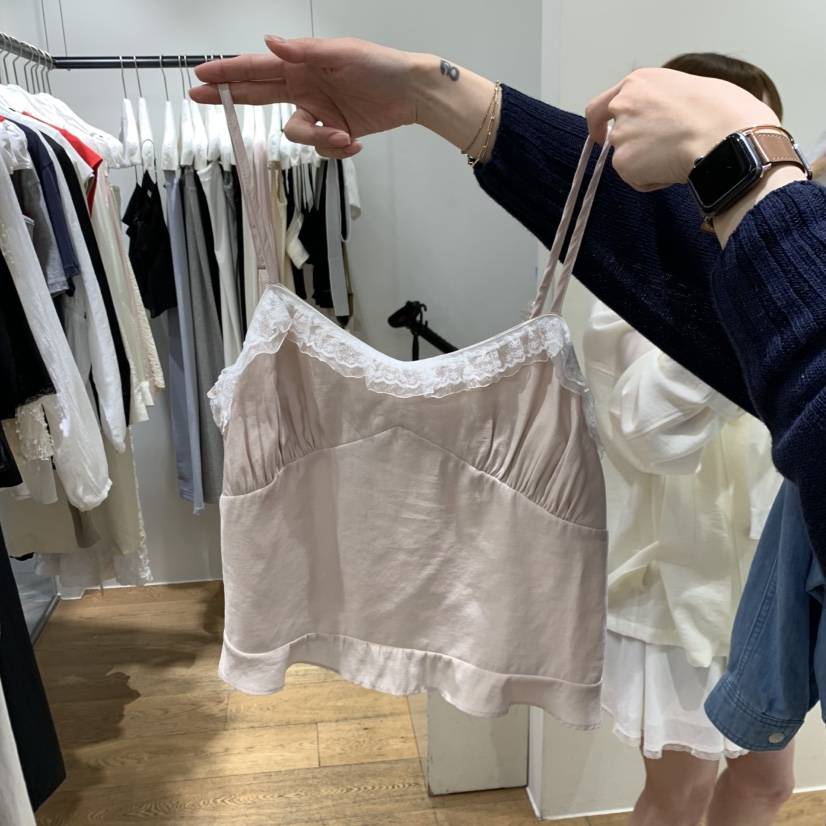VERVEINE東大門代購女裝新品熱賣真品26春夏吊帶背心蕾絲VERVEINE吊帶/背心