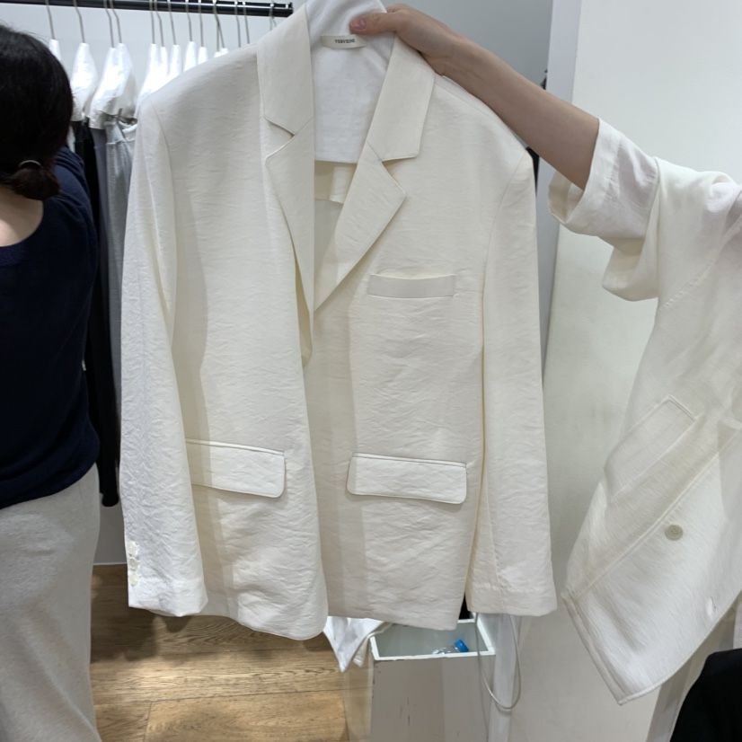 VERVEINE東大門實拍女士新款時尚真品職業人氣休閑夾克亞麻VERVEINE夾克