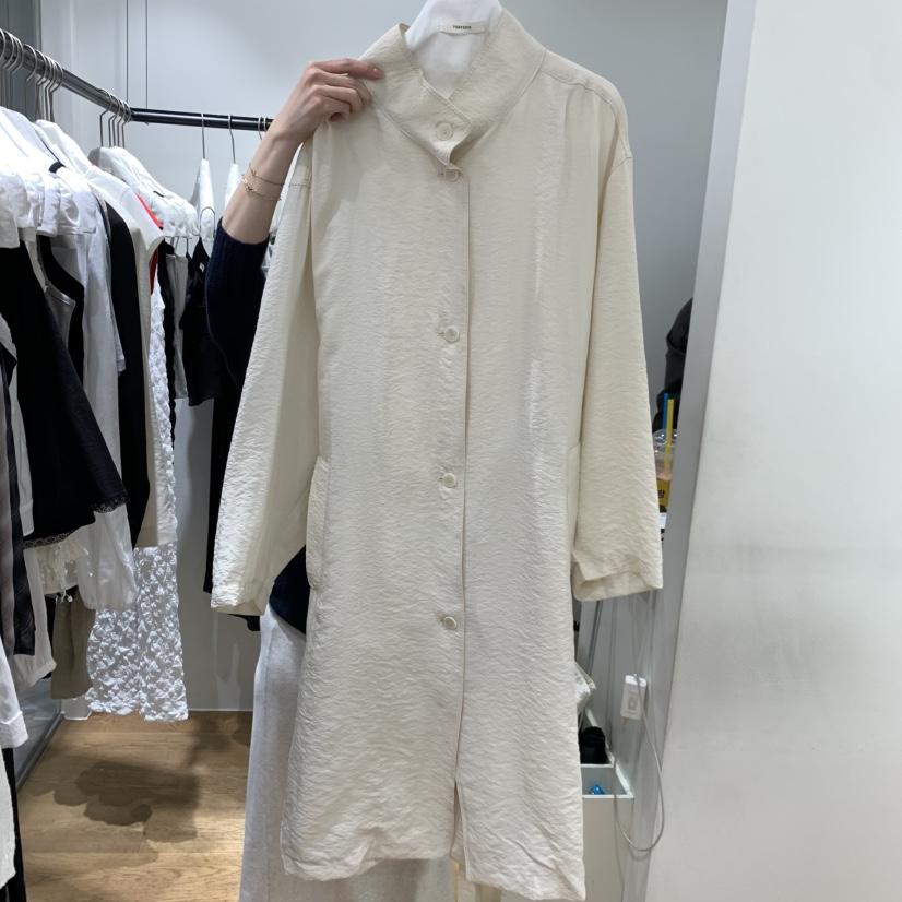 VERVEINE韓國代購女士新品熱賣休閑推薦職業人氣長款風衣VERVEINE長款風衣