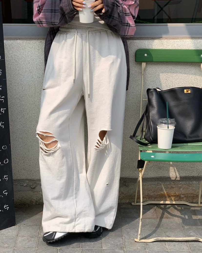 REVE CITE-L東大門代購女士新款人氣職業26春夏休閑褲毛圈布REVE CITE-L休閑褲