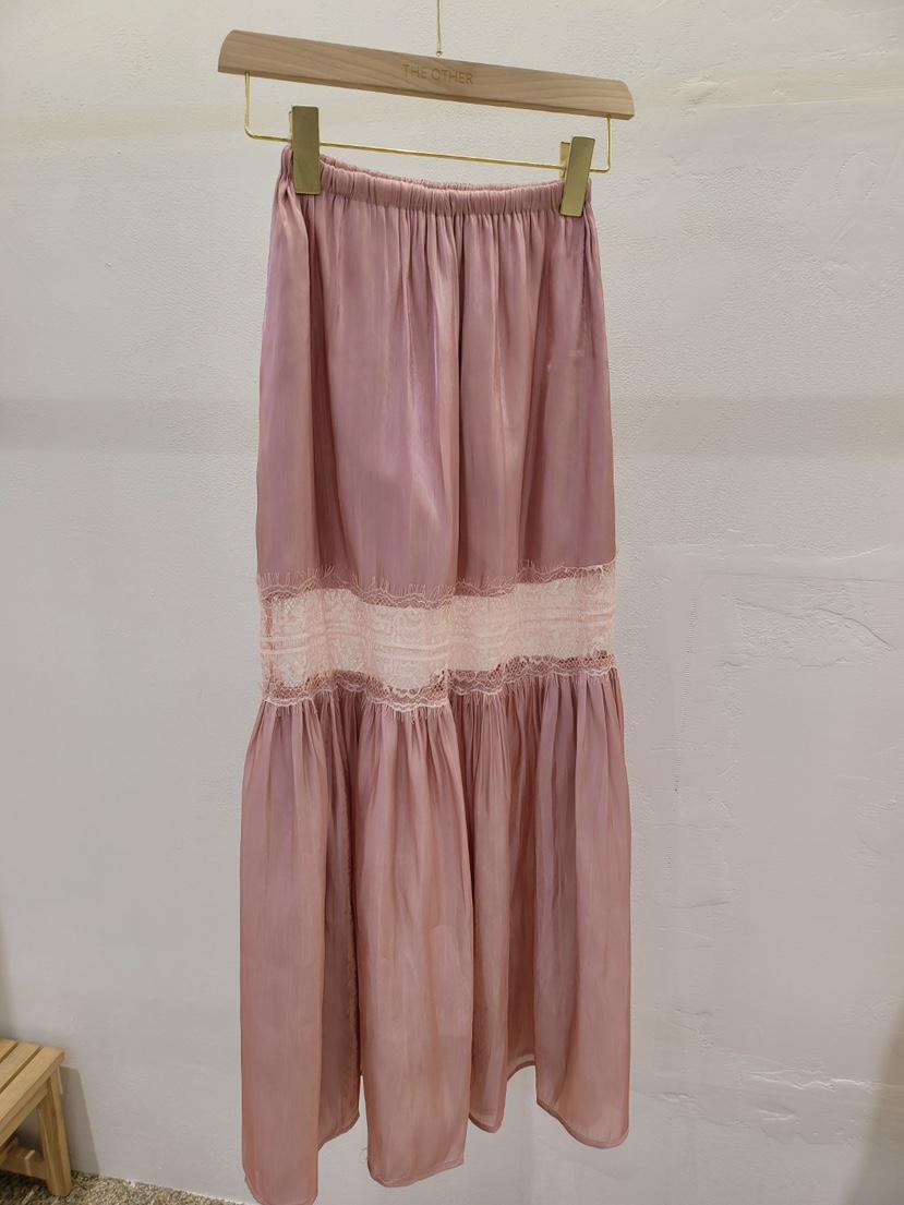 THE OTHER韓國東大門代購女士新品26春夏休閑時尚長裙蕾絲THE OTHER長裙