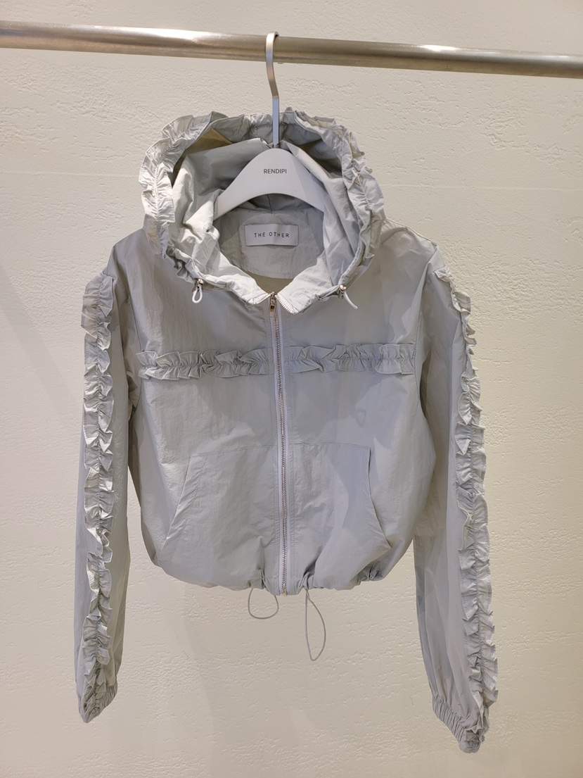 THE OTHER韓國東大門直郵女裝新品休閑推薦夾克兜帽蕾絲THE OTHER夾克