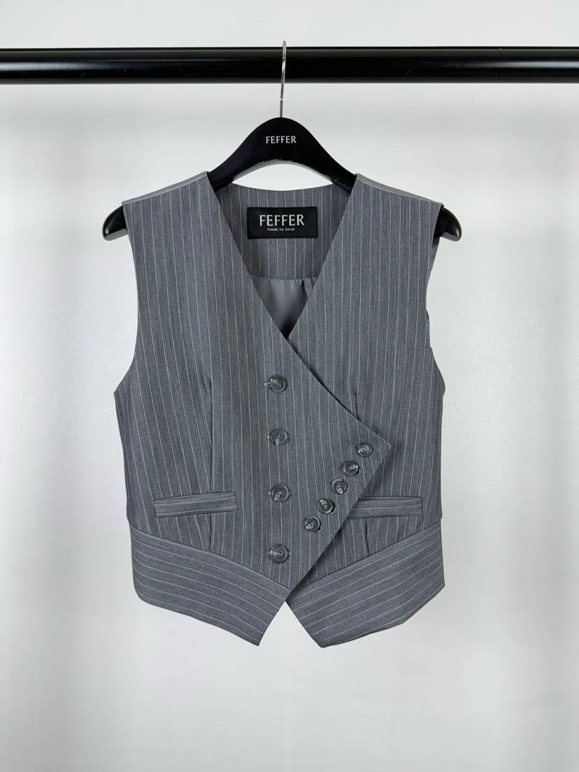 FEFFER韓國代購女裝新款時尚職業休閑推薦熱賣26春夏馬甲FEFFER馬甲