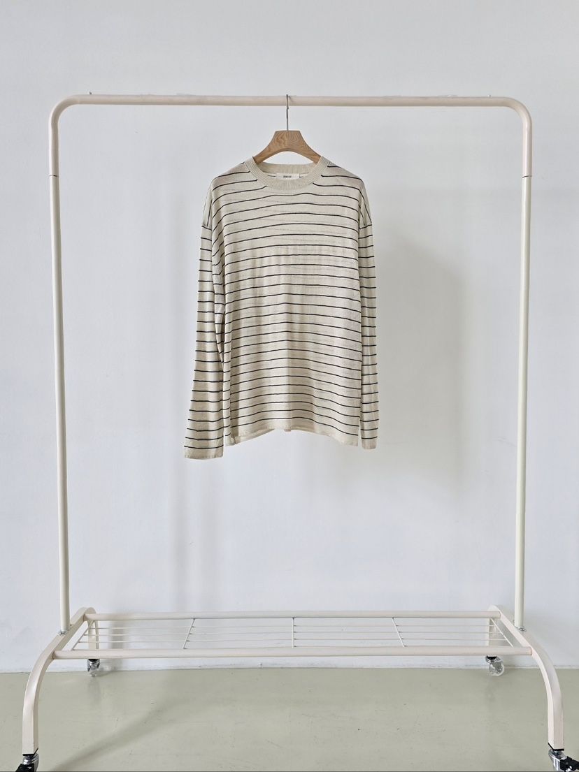 J SHOP韓國東大門代購女士新款時尚休閑熱賣推薦針織衫條紋J_SHOP針織衫