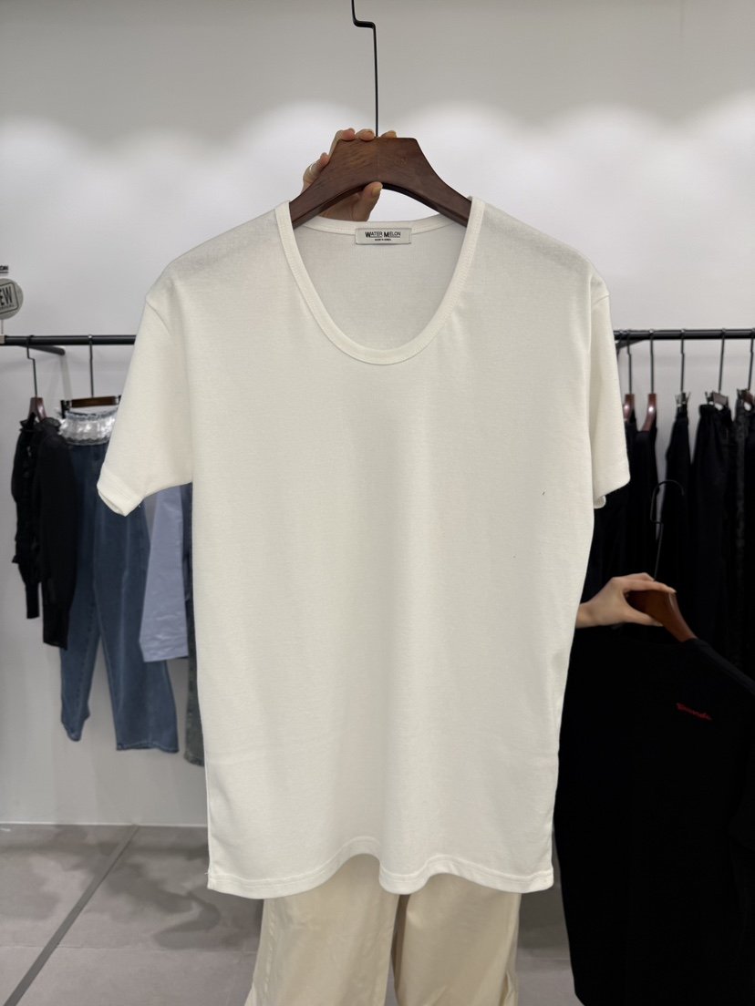 WATERMELON韓國代購女裝新品時尚推薦休閑職業26春夏T恤羅紋WATER MELONT恤
