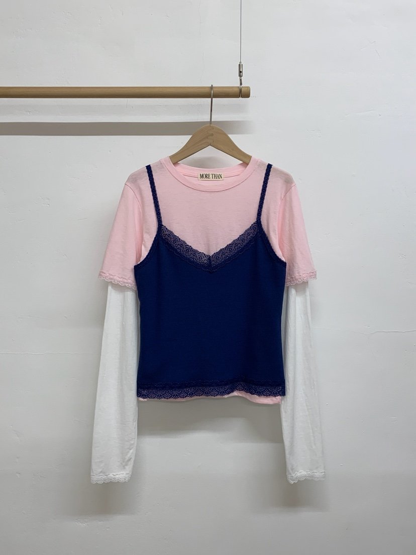 MORE THAN-P韓國代購女士新品人氣休閑26春夏職業長袖T恤MORE THAN長袖T恤