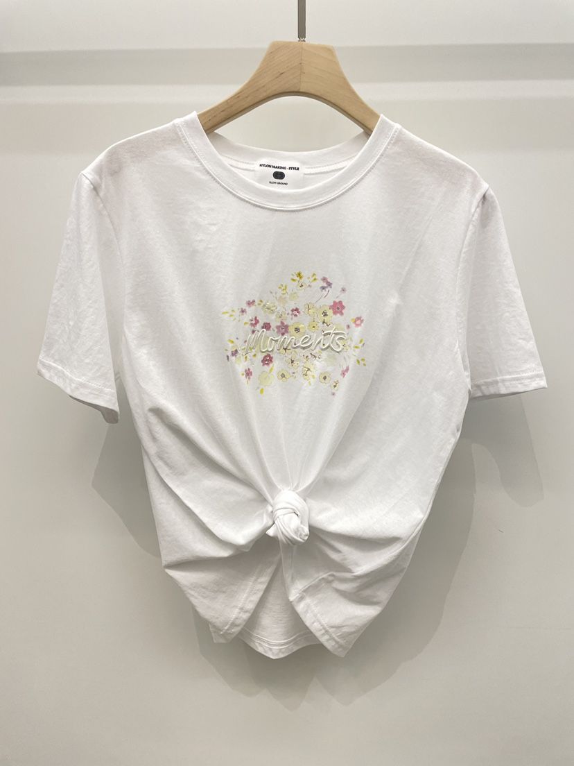 NYLON韓國東大門直郵女士新品推薦職業時尚休閑熱賣26春夏T恤NYLONT恤