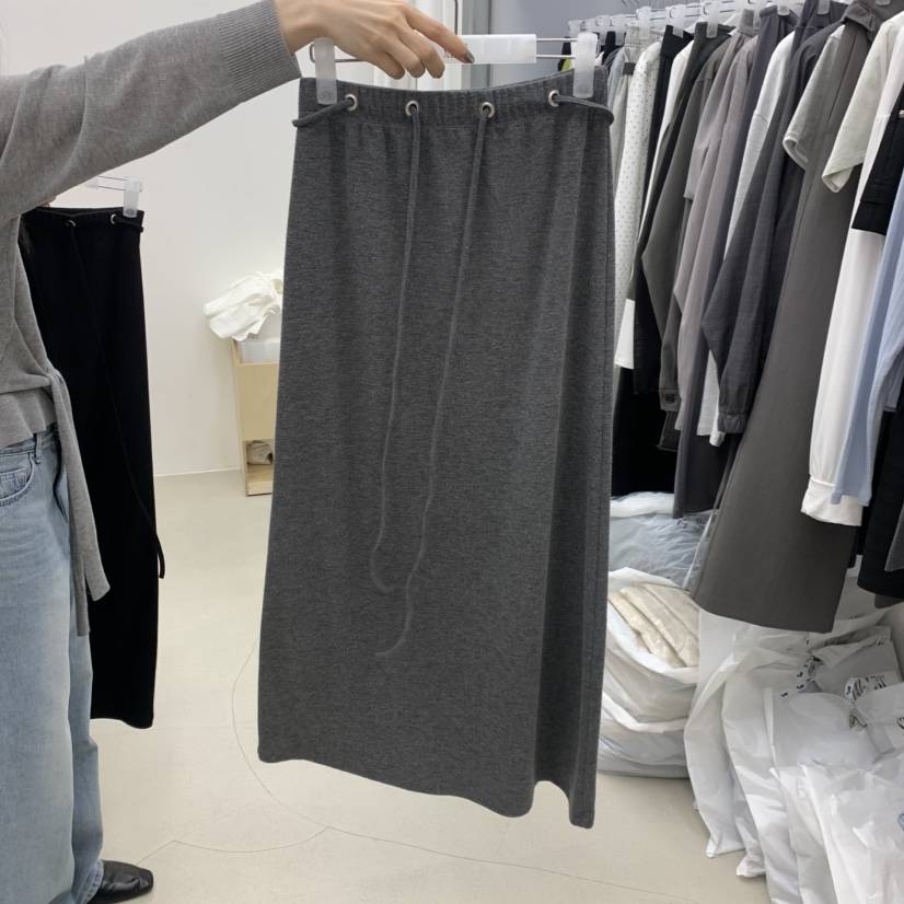 STAINLESS韓國東大門代購女裝新品26春夏時尚長裙鏤空長款STAINLESS長裙