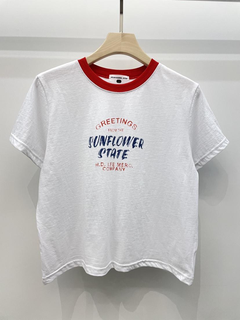 NYLON韓國東大門代購女士新款人氣職業26春夏熱賣推薦T恤NYLONT恤