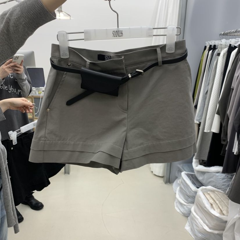 STAINLESS韓國直郵女士新品推薦休閑人氣短褲不含腰包短款STAINLESS短褲