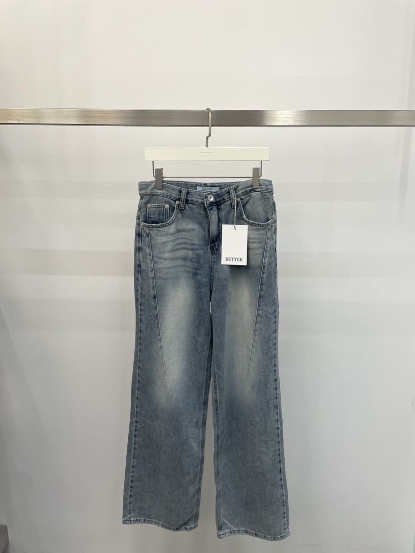 BETTER韓國東大門直郵女士新款熱賣人氣職業推薦26春夏牛仔褲BETTER牛仔褲