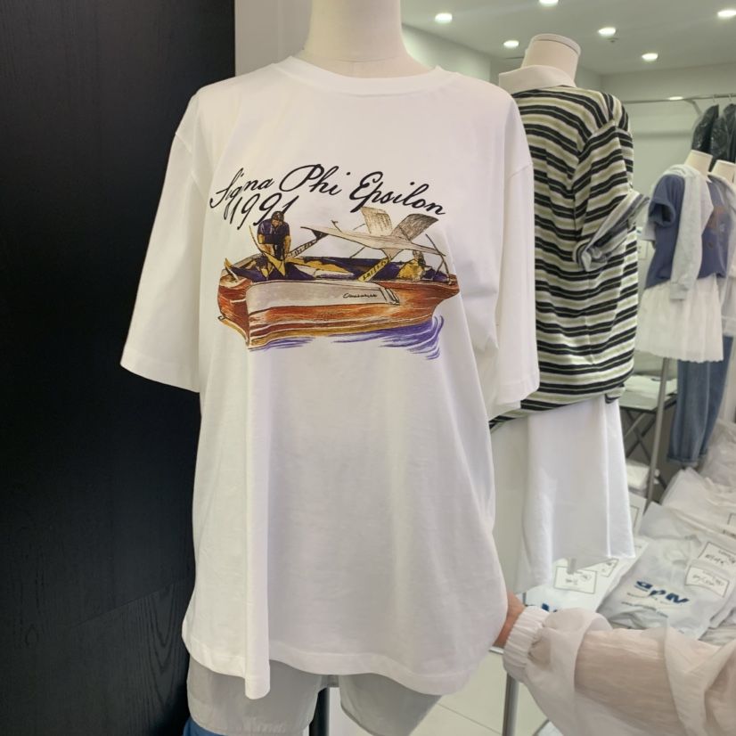 SPAGHETTI韓國直郵實拍女士新品休閑時尚熱賣26春夏職業T恤spaghettiT恤