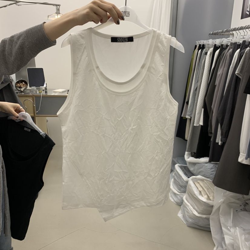 STAINLESS韓國直郵實拍女裝新款26春夏時尚吊帶背心假兩件STAINLESS吊帶/背心