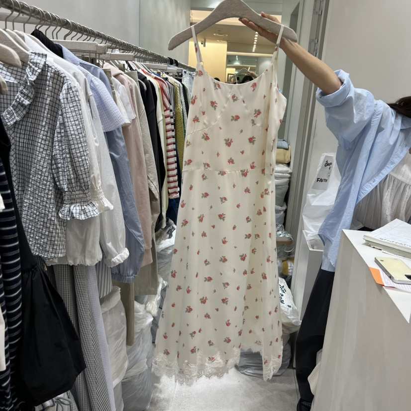 ASOME韓國代購女士新品時尚人氣職業26春夏連衣裙不含內搭蕾絲A.SOME連衣裙