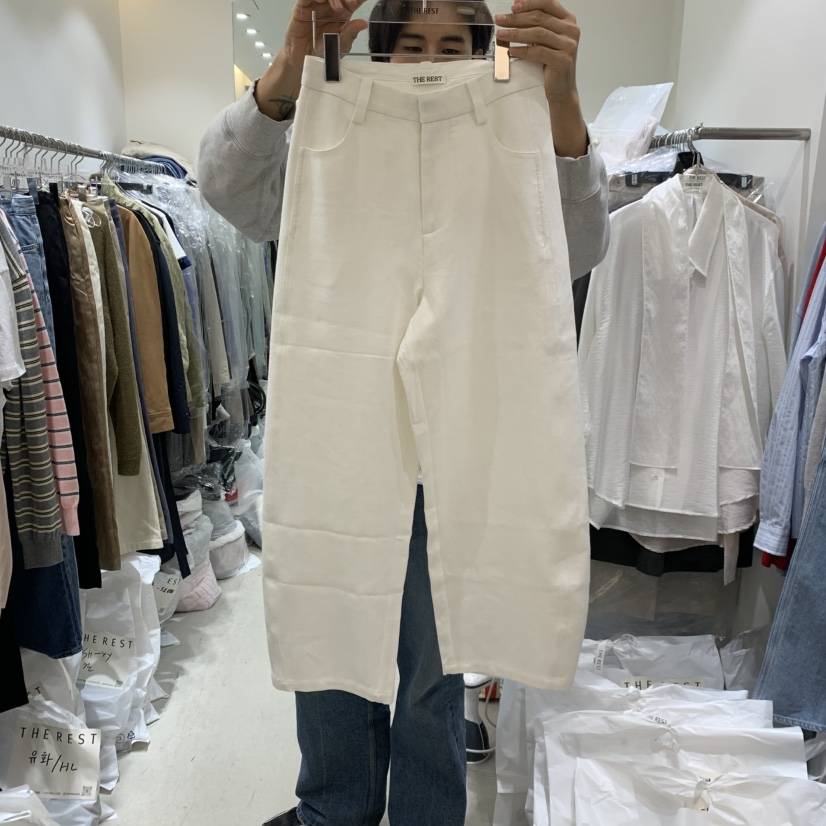 THE REST韓國東大門代購女裝新款熱賣26春夏職業休閑褲棉質THE REST/UNNOEUD休閑褲