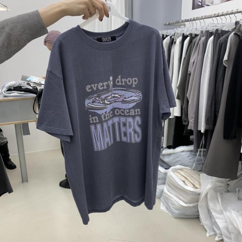 STAINLESS韓國代購女裝新款推薦26春夏職業人氣熱賣休閑T恤STAINLESST恤