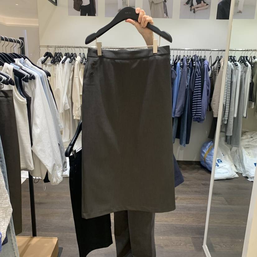 OURIN/THIS IS韓國東大門代購女裝新款人氣半身裙中短裙OURIN/THIS IS半身裙/中短裙