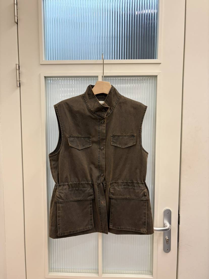 JADEMARKET韓國東大門直郵女裝新品休閑推薦馬甲口袋涂層JADE SEOUL_MARKET馬甲