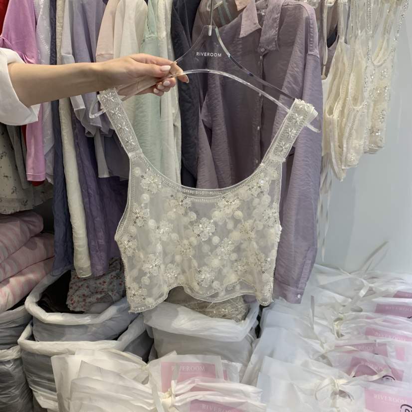 RIVEROOM韓國東大門直郵女士新款休閑26春夏時尚吊帶背心RIVEROOM吊帶/背心