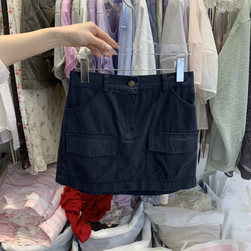 RIVEROOM韓國直郵女裝新品熱賣時尚26春夏休閑推薦職業短裙RIVEROOM短裙
