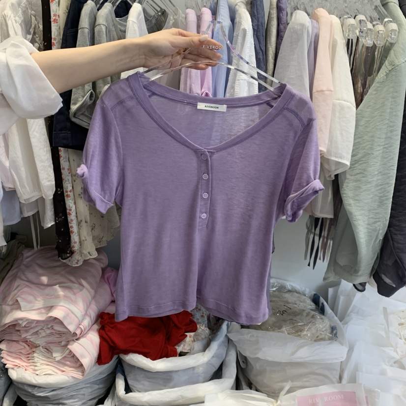 RIVEROOM韓國東大門直郵女裝新款時尚熱賣人氣推薦26春夏T恤RIVEROOMT恤