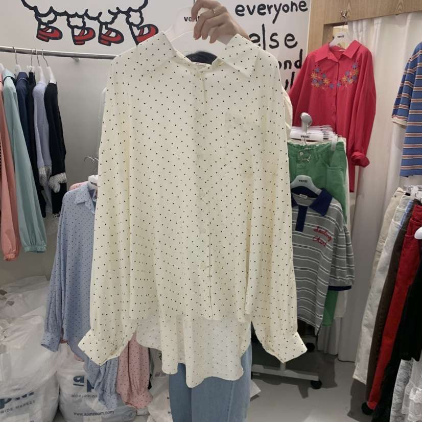 VENTI韓國直郵實拍女士新款職業休閑26春夏襯衫蕾絲衫天絲VENTI襯衫/蕾絲衫