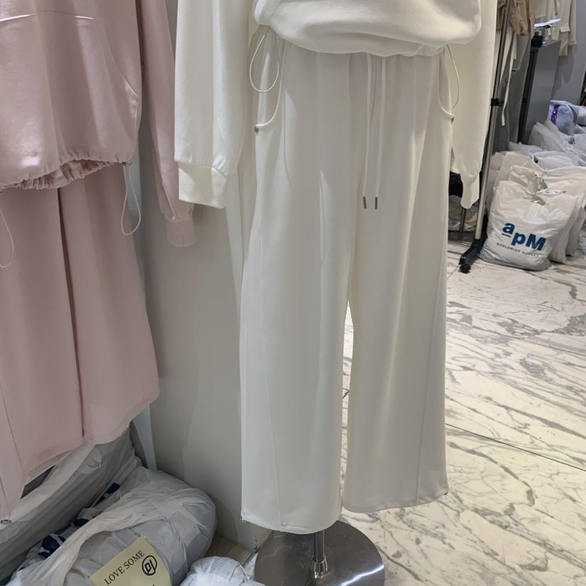 LOVE SOME韓國直郵實拍女士新品休閑時尚熱賣休閑褲系帶LOVE SOME休閑褲