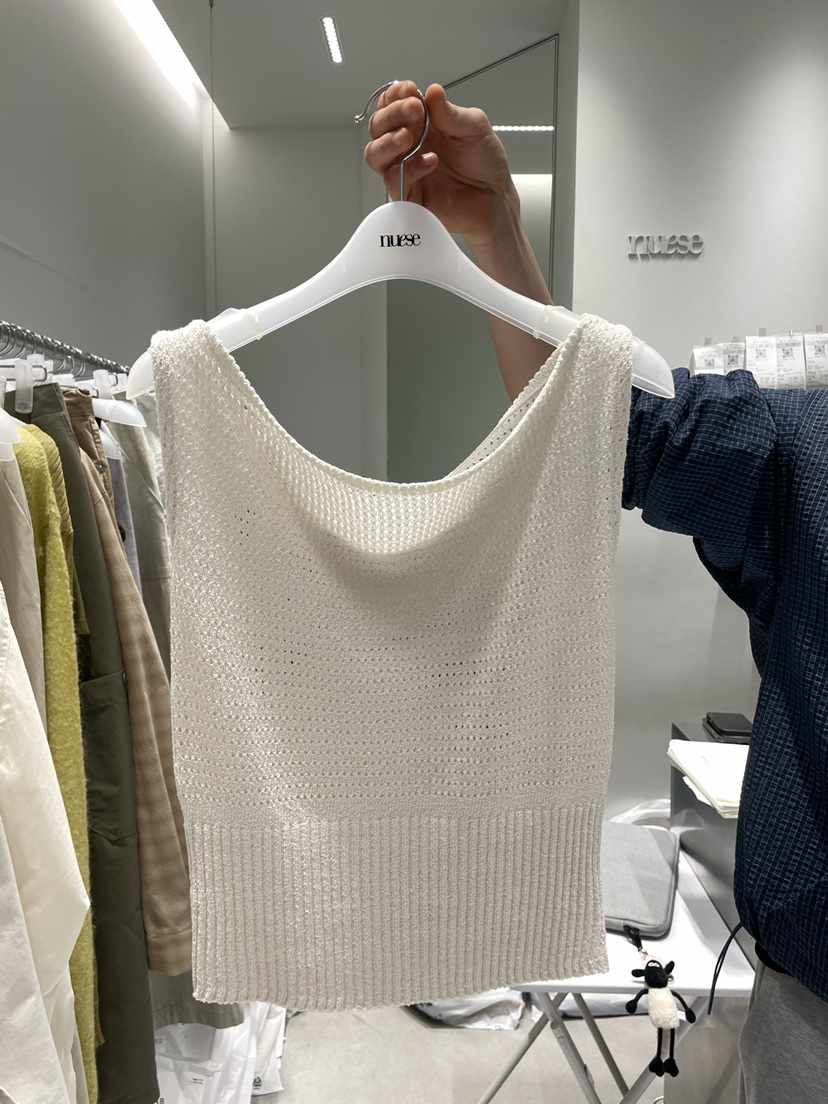 NUESE韓國東大門直郵女士新款人氣熱賣休閑職業吊帶背心開衩NUESE吊帶/背心