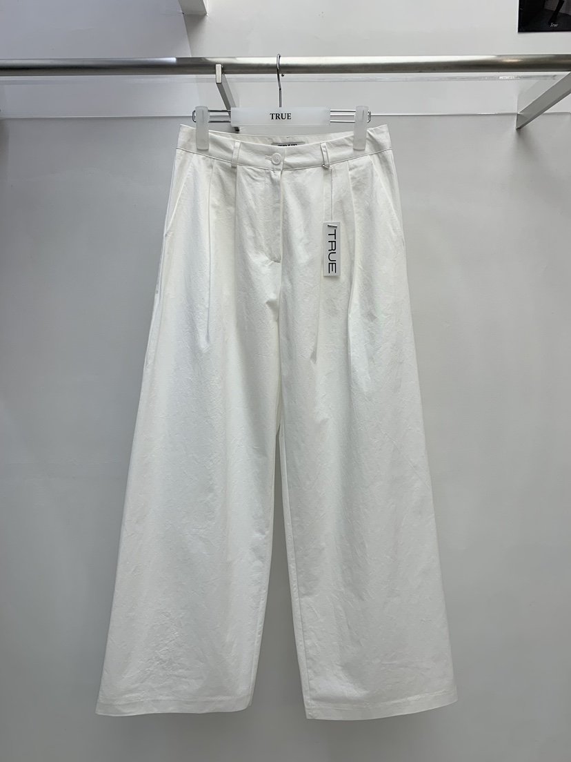 TRUE韓國東大門直郵女裝新品休閑職業推薦時尚休閑褲棉布TRUE休閑褲